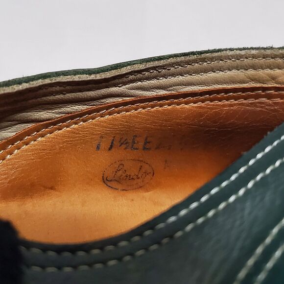 Linds Limited Edition Bowling Shoes Green Black Leather Men’s 11EE Made in USA main image 10